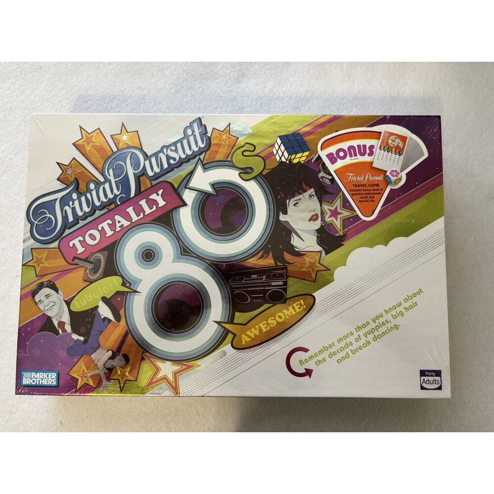 VTG Trivial Pursuit Totally 80s BoardGame‎ 2006 Bonus Travel Game Factory Sealed